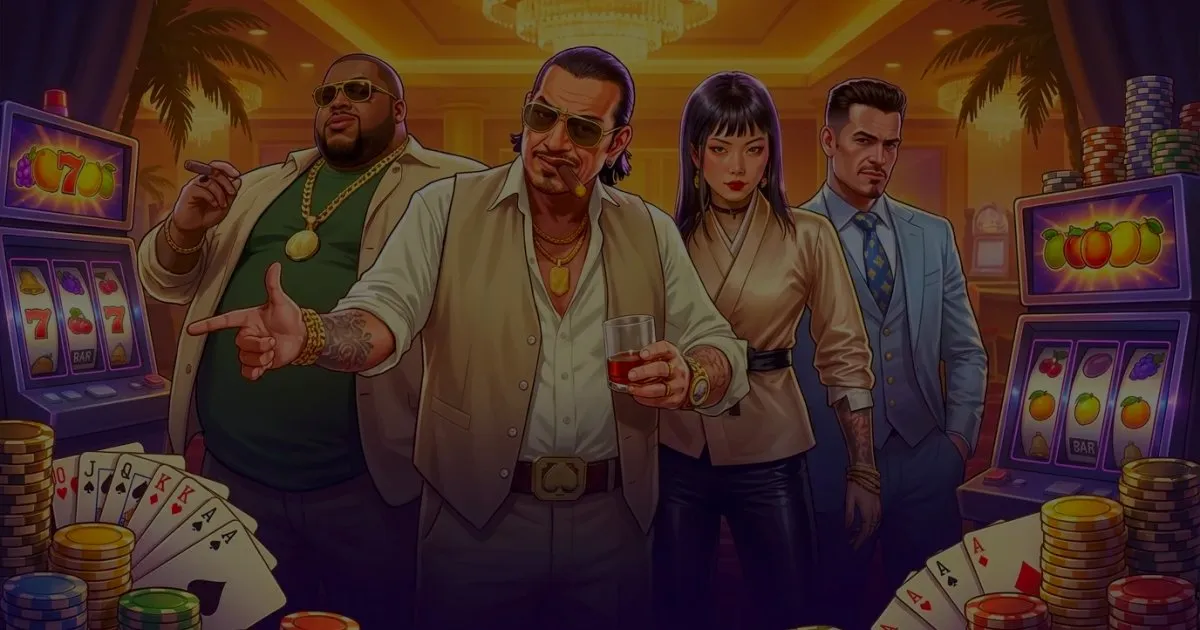 Schermata dell interfaccia del casinò Mafia che mostra slot e giochi live